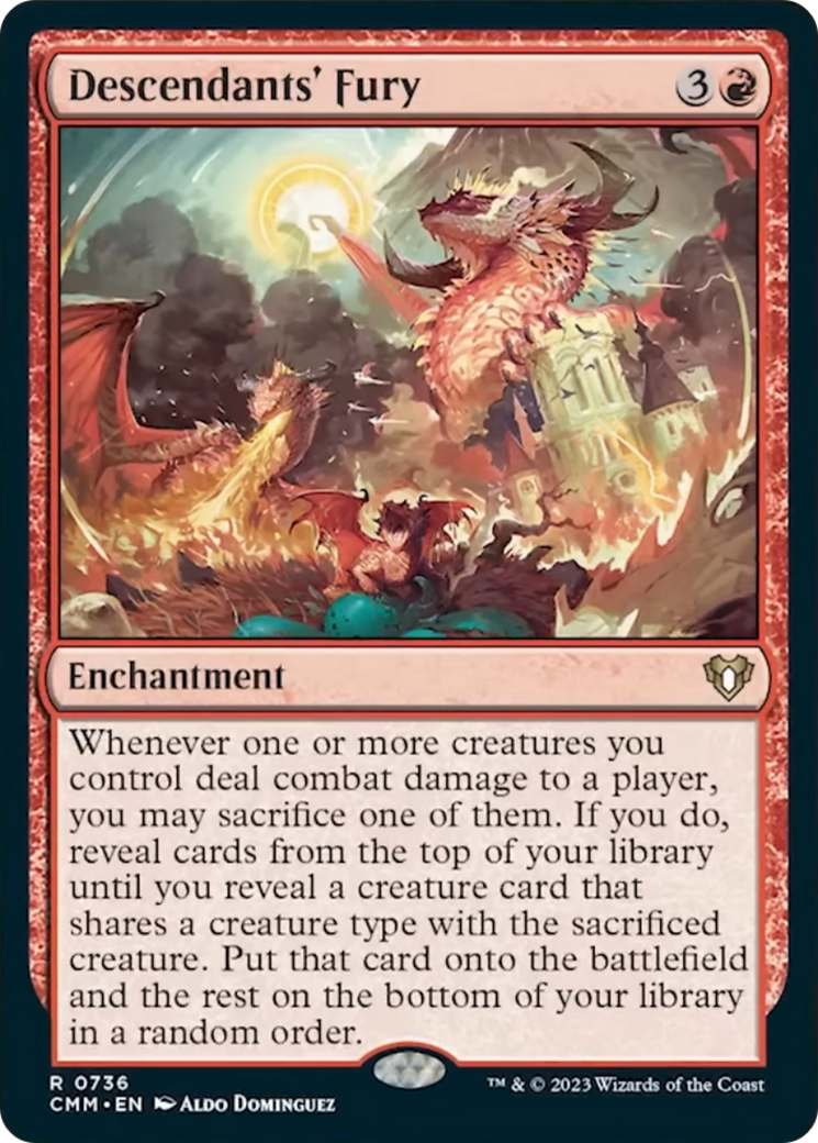 Descendants' Fury [Commander Masters] | Card Merchant Takapuna