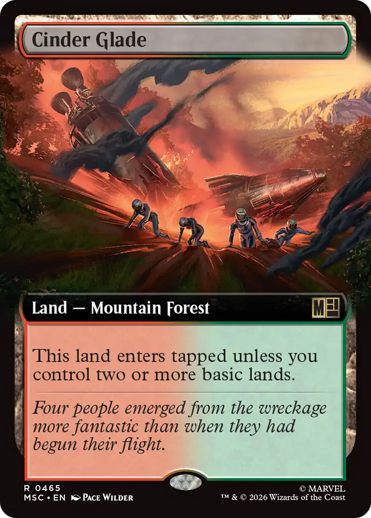 Cinder Glade (Extended Art) [Marvel Super Heroes Commander] | Card Merchant Takapuna