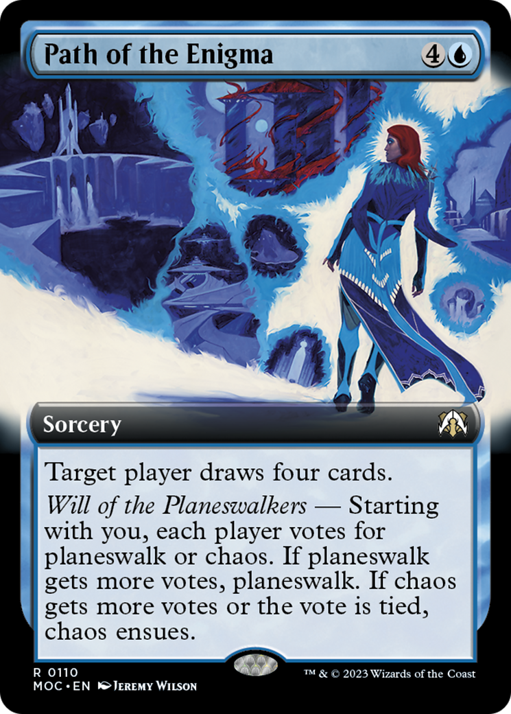 Path of the Enigma (Extended Art) [March of the Machine Commander] | Card Merchant Takapuna