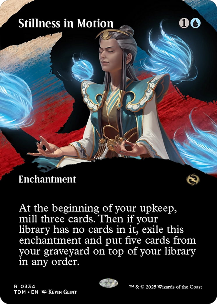 Stillness in Motion (Borderless) [Tarkir: Dragonstorm] | Card Merchant Takapuna
