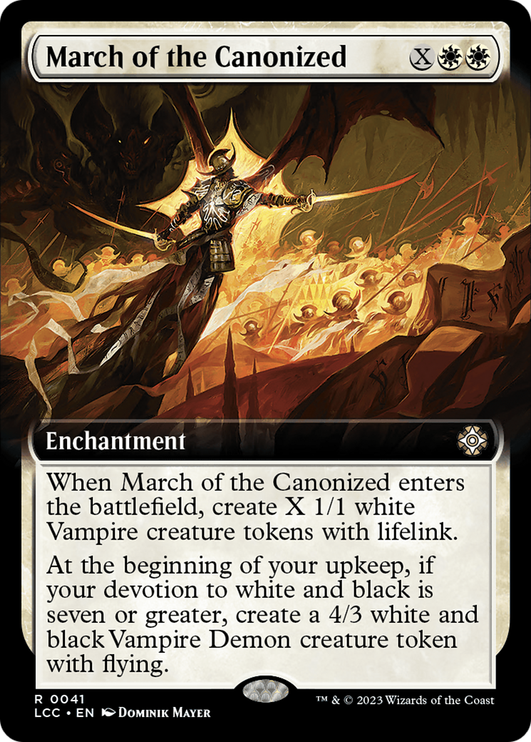 March of the Canonized (Extended Art) [The Lost Caverns of Ixalan Commander] | Card Merchant Takapuna