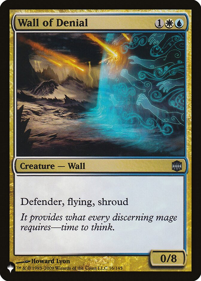 Wall of Denial [The List] | Card Merchant Takapuna