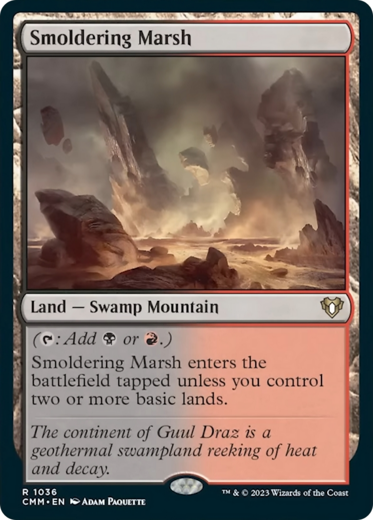 Smoldering Marsh [Commander Masters] | Card Merchant Takapuna