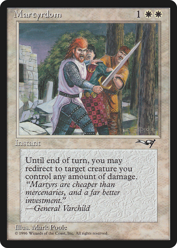 Martyrdom (Sword Drawn) [Alliances] | Card Merchant Takapuna