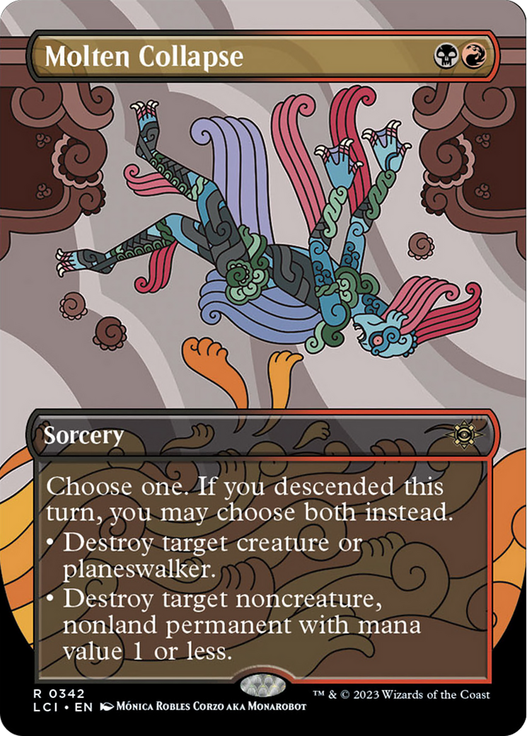 Molten Collapse (Borderless) [The Lost Caverns of Ixalan] | Card Merchant Takapuna