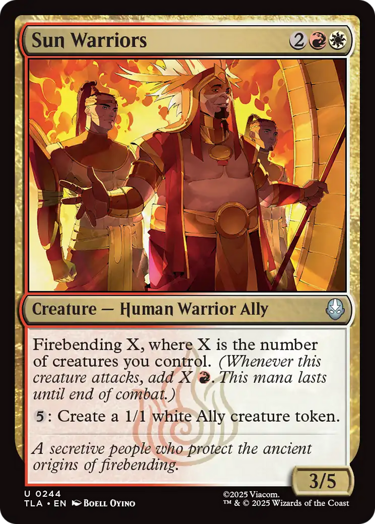 Sun warriors [Avatar: The Last Airbender] | Card Merchant Takapuna