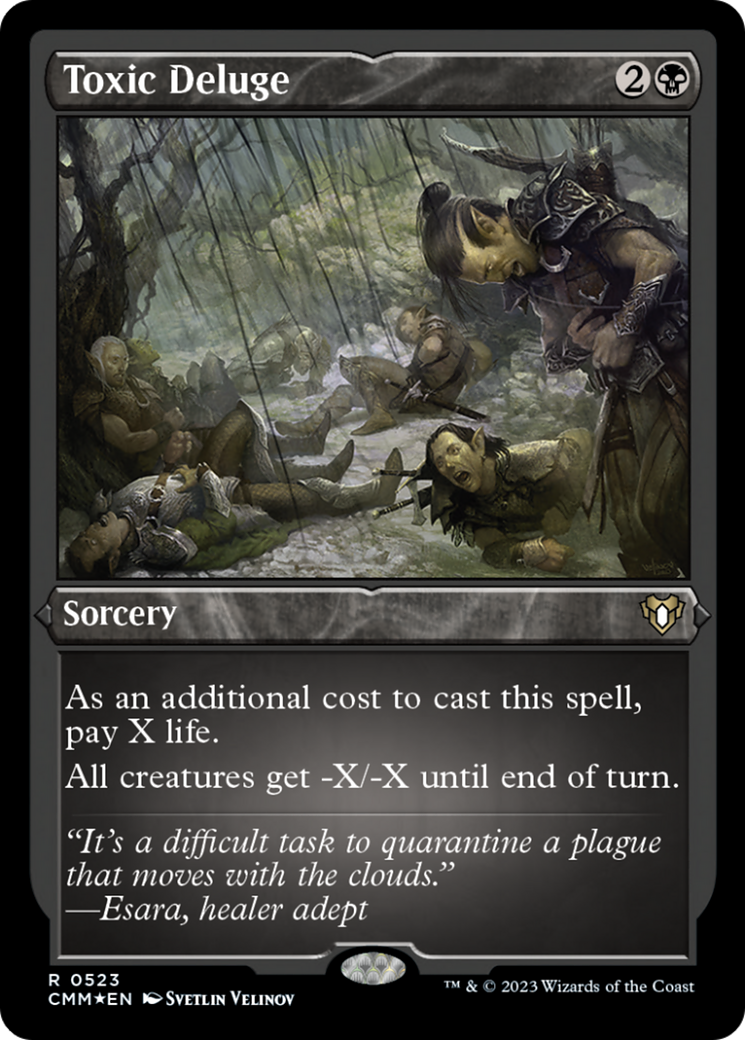 Toxic Deluge (Foil Etched) [Commander Masters] | Card Merchant Takapuna