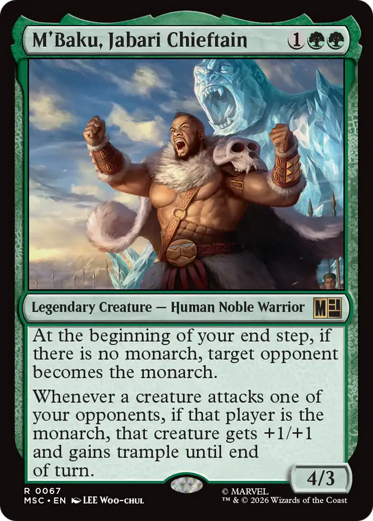 M'Baku, Jabari Chieftain (Surge Foil) [Marvel Super Heroes Commander] | Card Merchant Takapuna