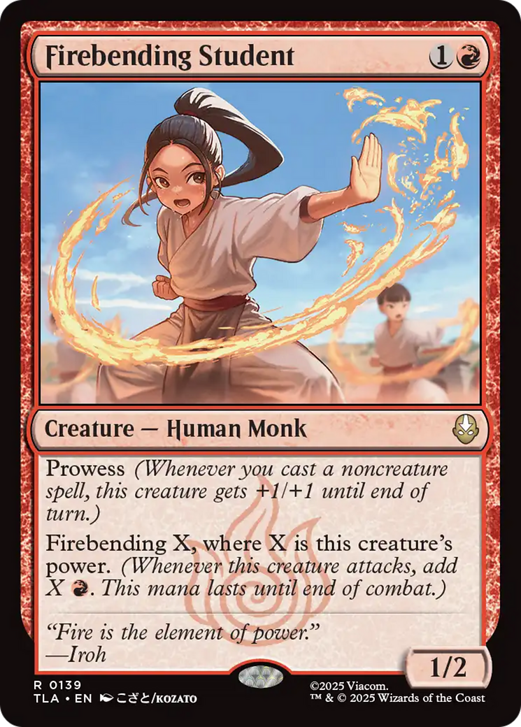 Firebending Student [Avatar: The Last Airbender] | Card Merchant Takapuna
