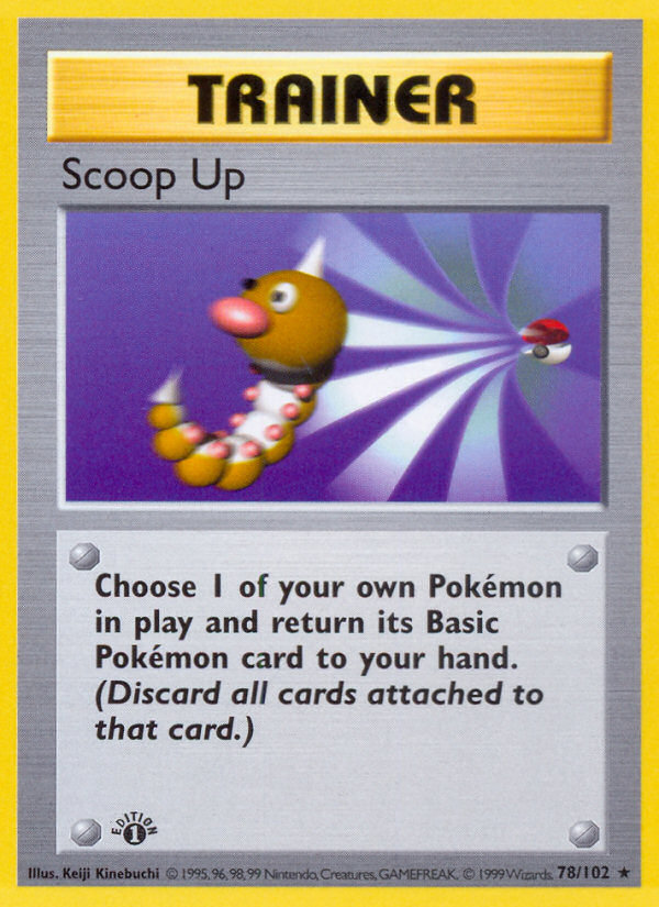 Scoop Up (78/102) (Shadowless) [Base Set 1st Edition] | Card Merchant Takapuna