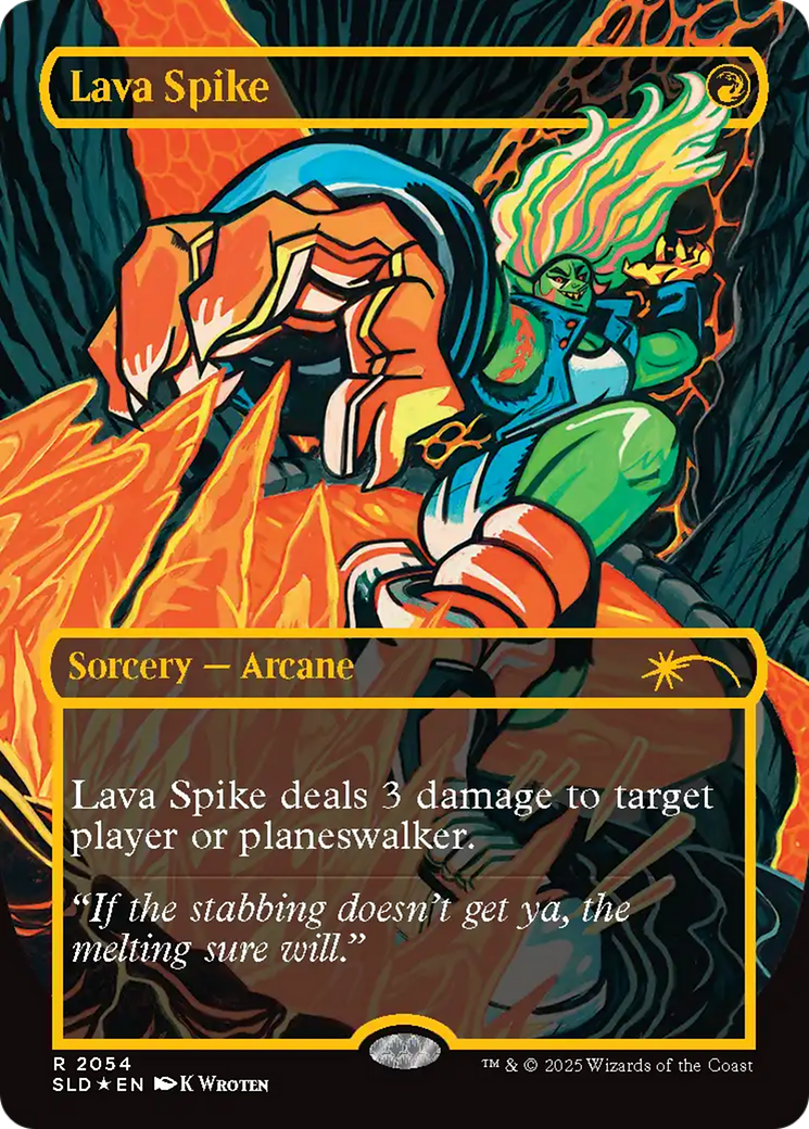 Lava Spike (2054) (Raised Foil) [Secret Lair Drop Series] | Card Merchant Takapuna