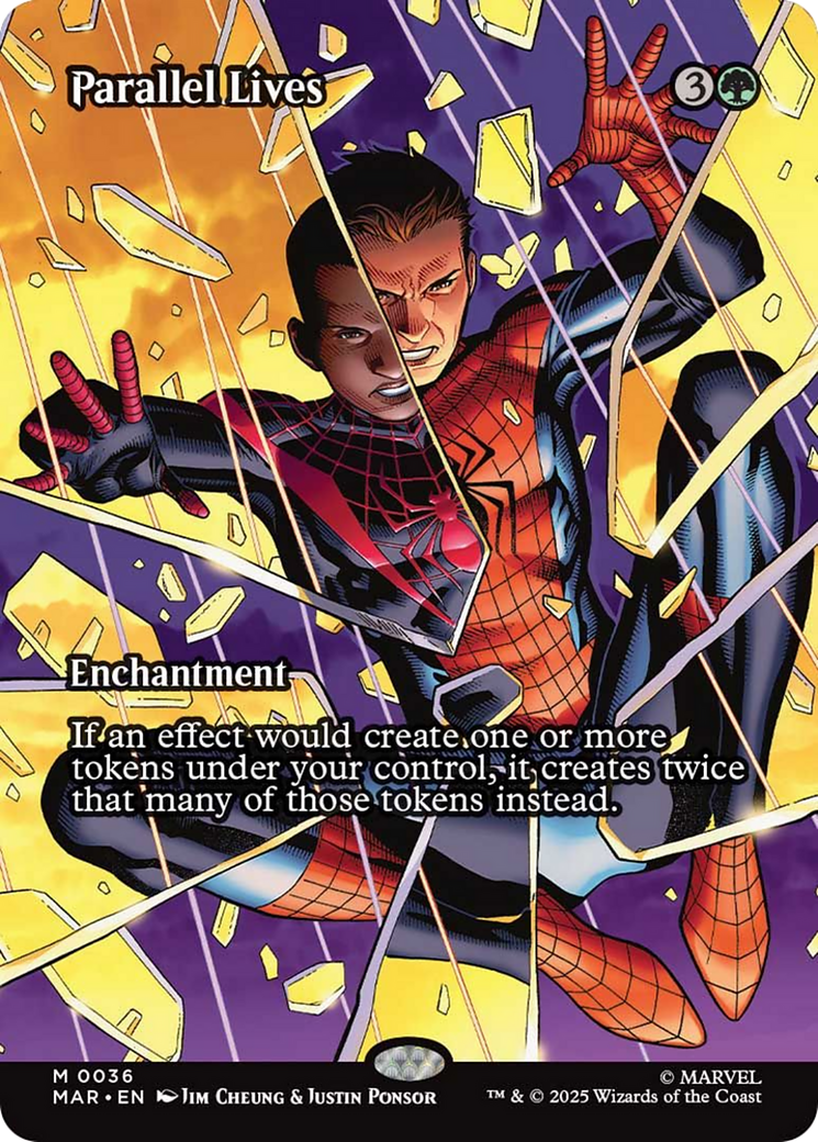 Parallel Lives (Borderless) [Marvel's Spider-Man: Eternal-Legal] | Card Merchant Takapuna