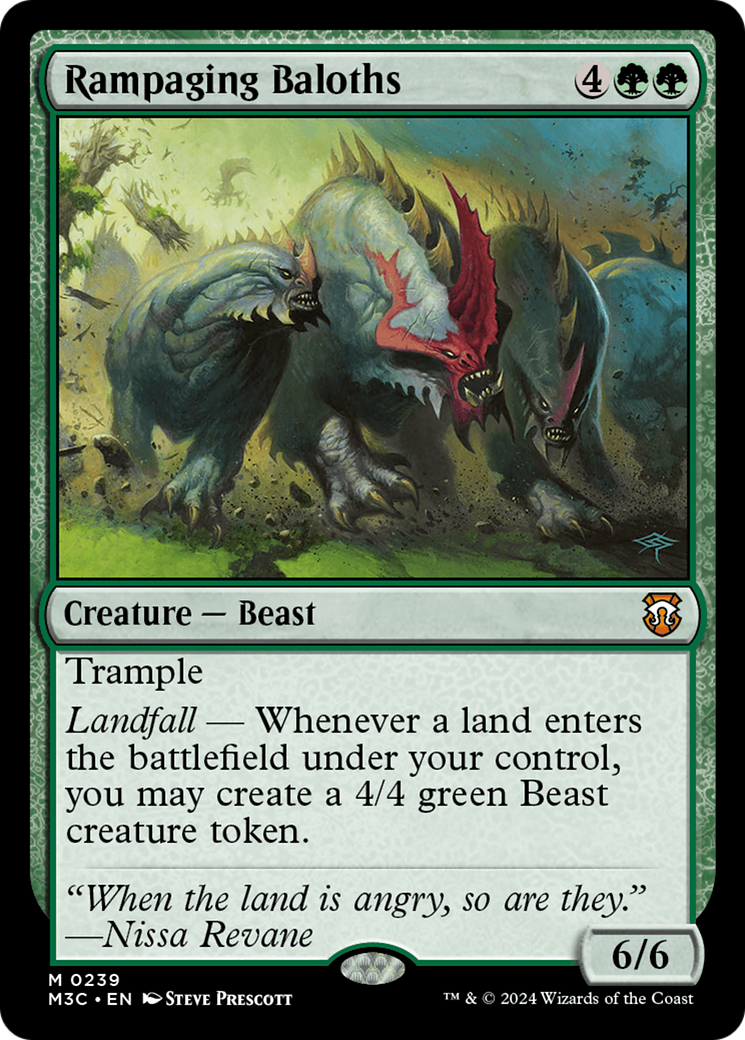 Rampaging Baloths (Ripple Foil) [Modern Horizons 3 Commander] | Card Merchant Takapuna