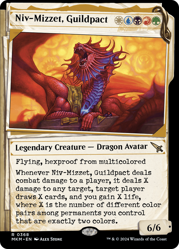 Niv-Mizzet, Guildpact (Showcase) (368) [Murders at Karlov Manor] | Card Merchant Takapuna