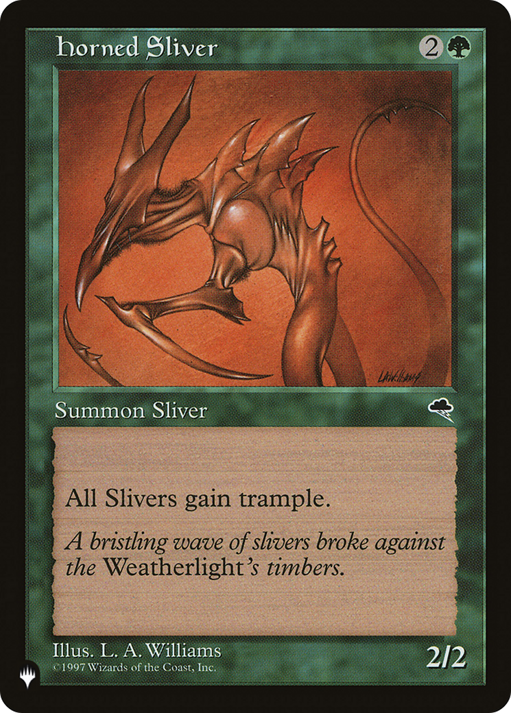 Horned Sliver [The List] | Card Merchant Takapuna