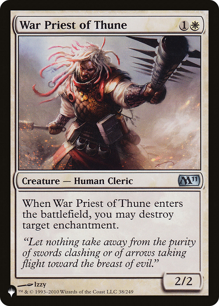 War Priest of Thune [The List] | Card Merchant Takapuna