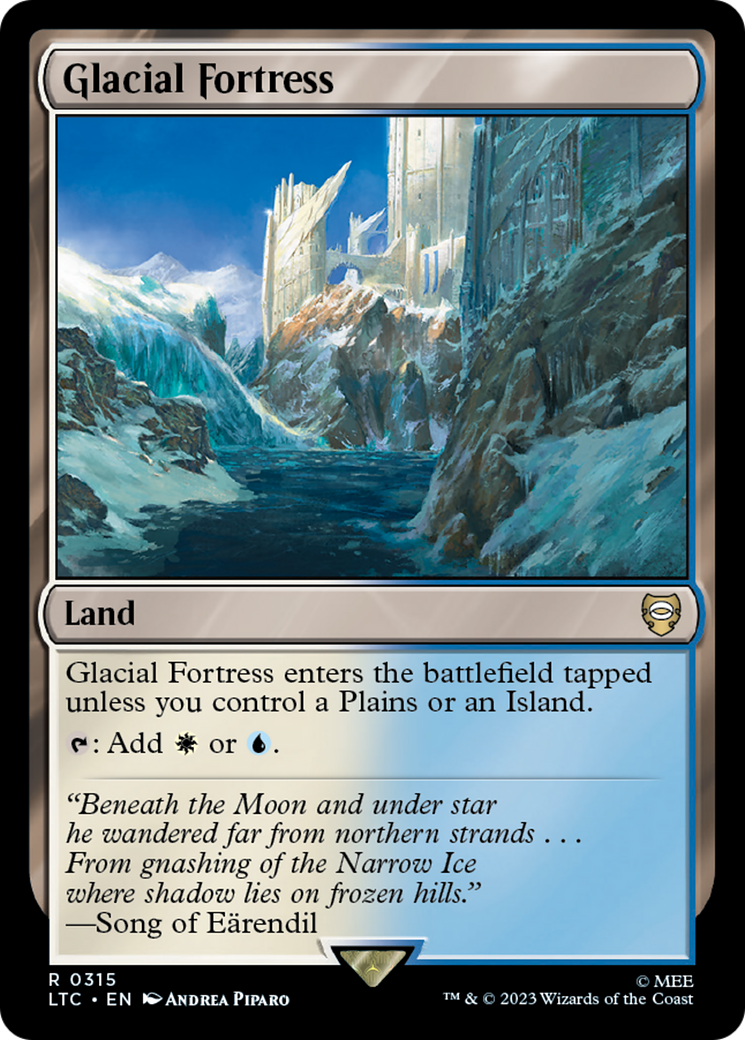 Glacial Fortress [The Lord of the Rings: Tales of Middle-Earth Commander] | Card Merchant Takapuna