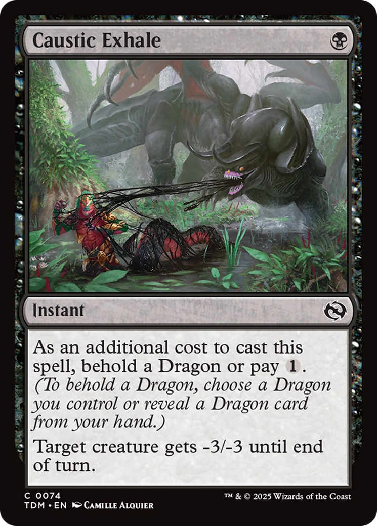 Caustic Exhale [Tarkir: Dragonstorm] | Card Merchant Takapuna