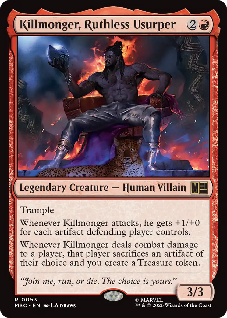 Killmonger, Ruthless Usurper [Marvel Super Heroes Commander] | Card Merchant Takapuna