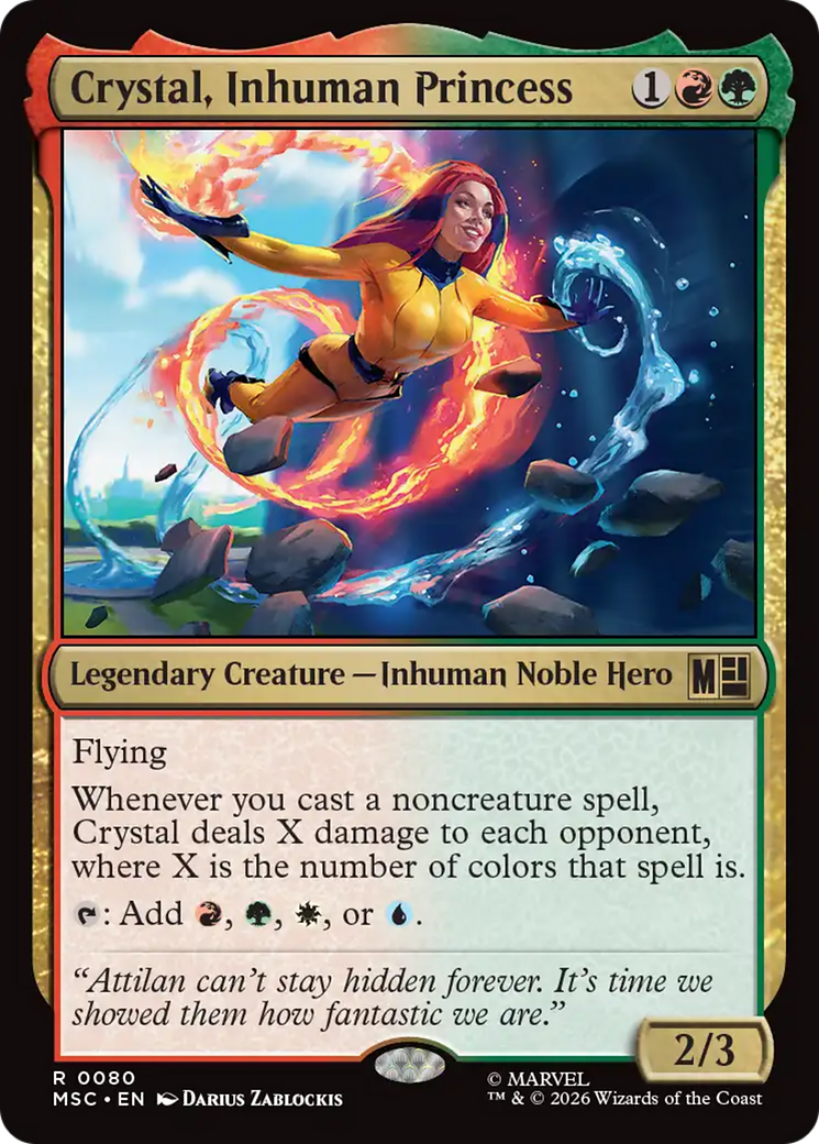 Crystal, Inhuman Princess (Surge Foil) [Marvel Super Heroes Commander] | Card Merchant Takapuna