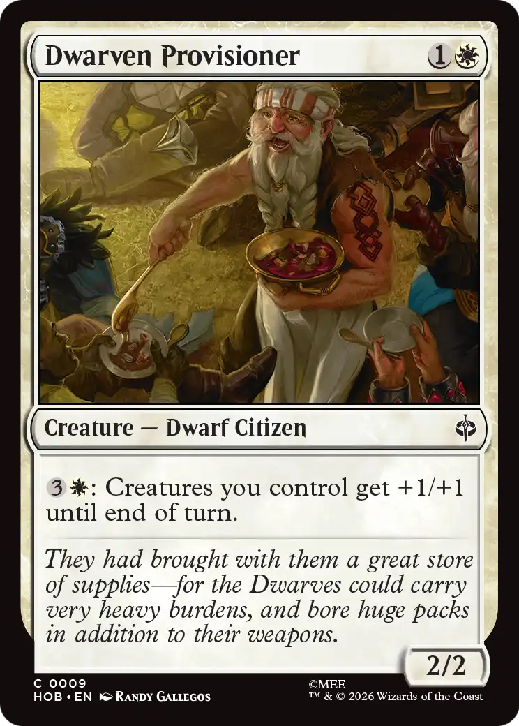Dwarven Provisioner [The Hobbit] | Card Merchant Takapuna