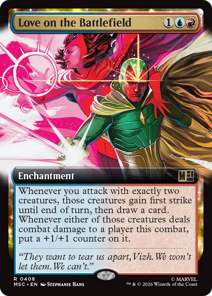 Love on the Battlefield (Extended Art) [Marvel Super Heroes Commander] | Card Merchant Takapuna