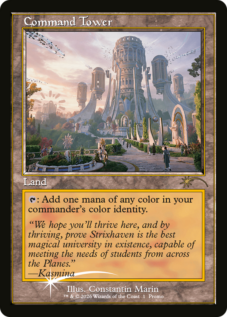 Command Tower (Strixhaven: Omens of Chaos) [Media Promos] | Card Merchant Takapuna