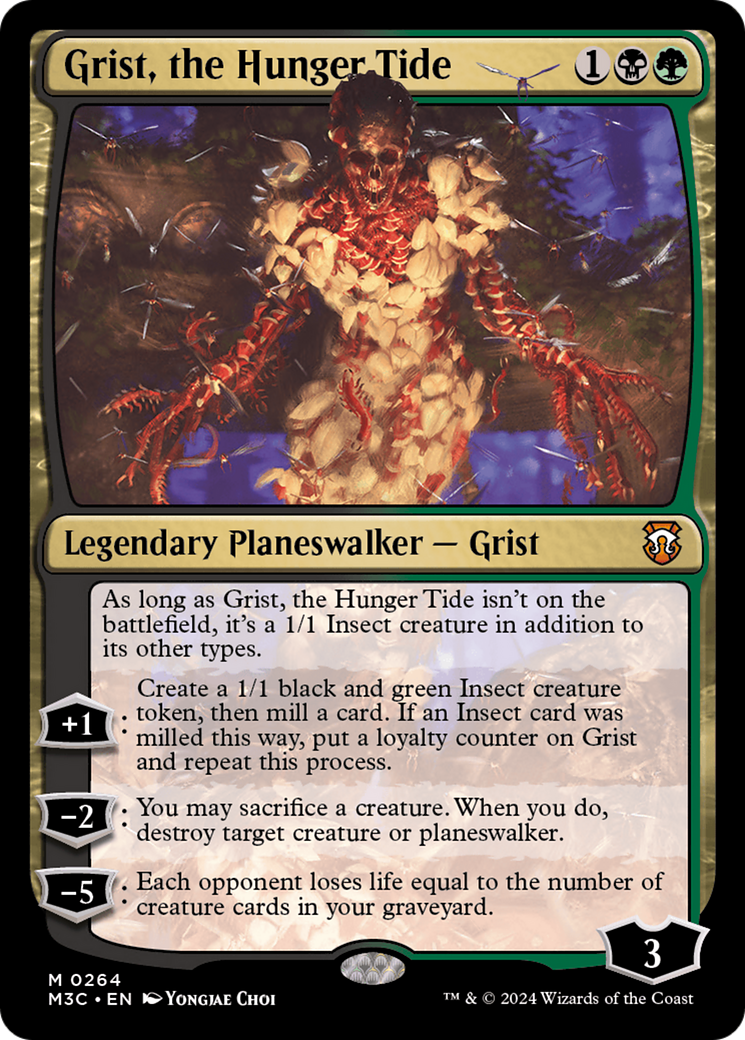 Grist, the Hunger Tide (Ripple Foil) [Modern Horizons 3 Commander] | Card Merchant Takapuna