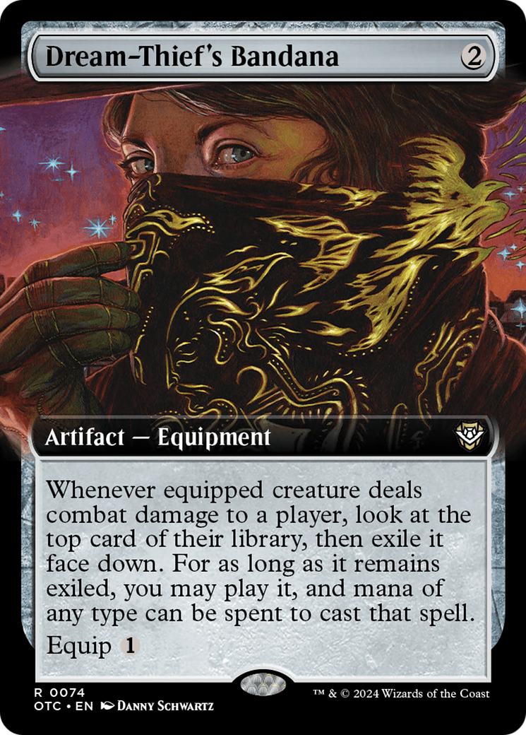 Dream-Thief's Bandana (Extended Art) [Outlaws of Thunder Junction Commander] | Card Merchant Takapuna