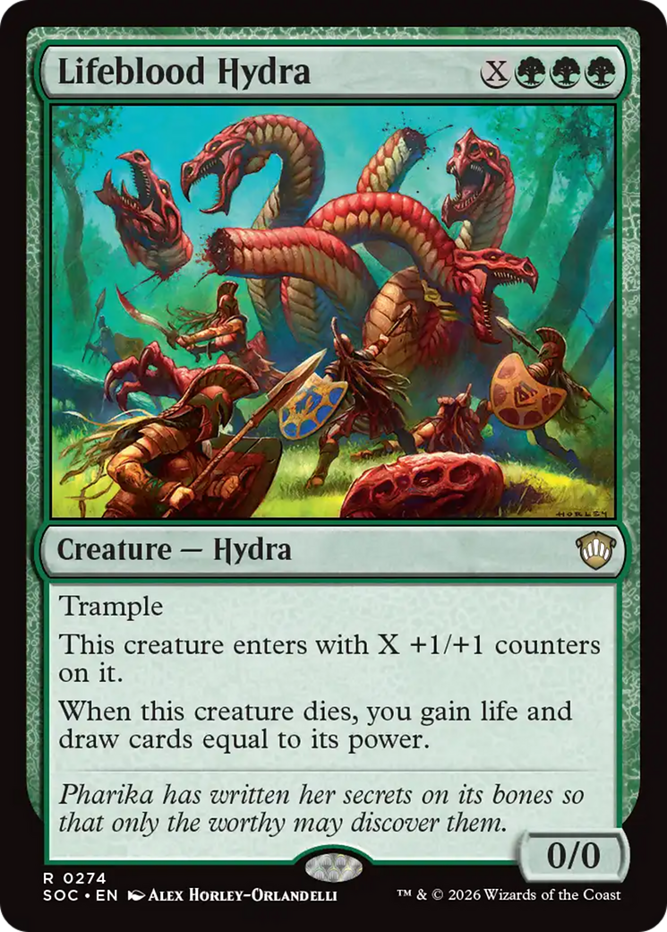 Lifeblood Hydra [Secrets of Strixhaven Commander] | Card Merchant Takapuna