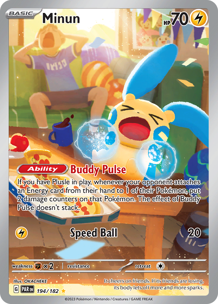 Minun (194/182) [Scarlet & Violet: Paradox Rift] | Card Merchant Takapuna