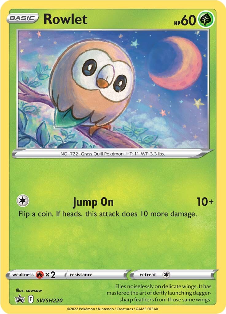 Rowlet (SWSH220) [Sword & Shield: Black Star Promos] | Card Merchant Takapuna