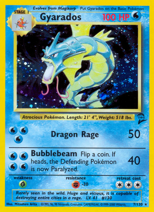 Gyarados (7/130) [Base Set 2] | Card Merchant Takapuna