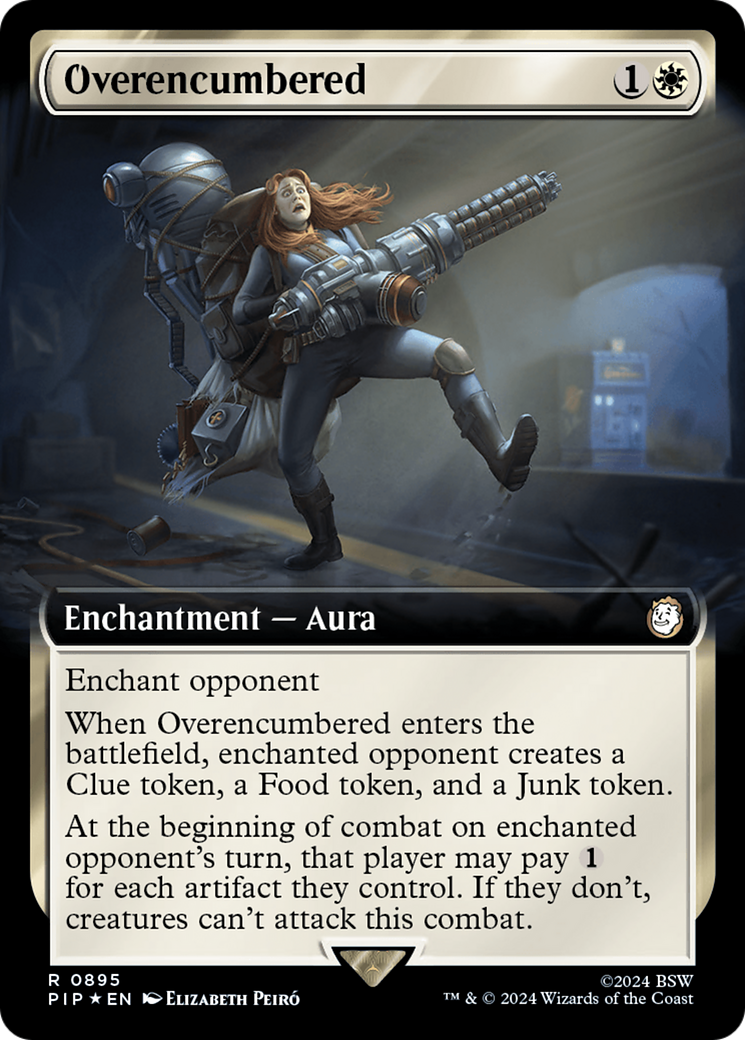 Overencumbered (Extended Art) (Surge Foil) [Fallout] | Card Merchant Takapuna