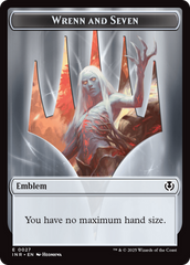 Treefolk // Emblem - Wrenn and Seven Double-Sided Token [Innistrad Remastered Tokens] | Card Merchant Takapuna