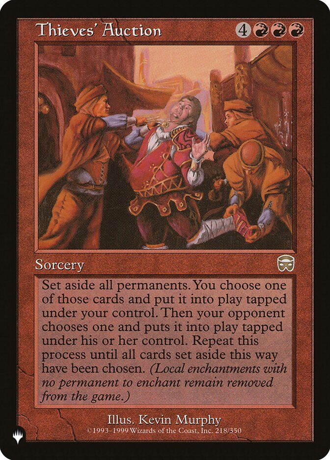 Thieves' Auction [The List] | Card Merchant Takapuna