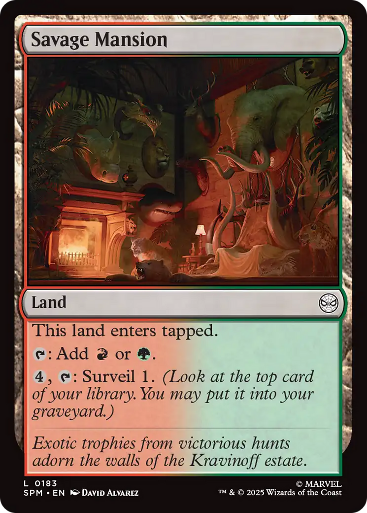 Savage Mansion [Marvel's Spider-Man] | Card Merchant Takapuna