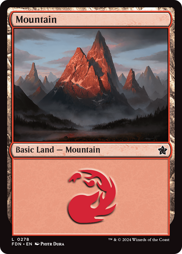 Mountain (0278) [Foundations] | Card Merchant Takapuna