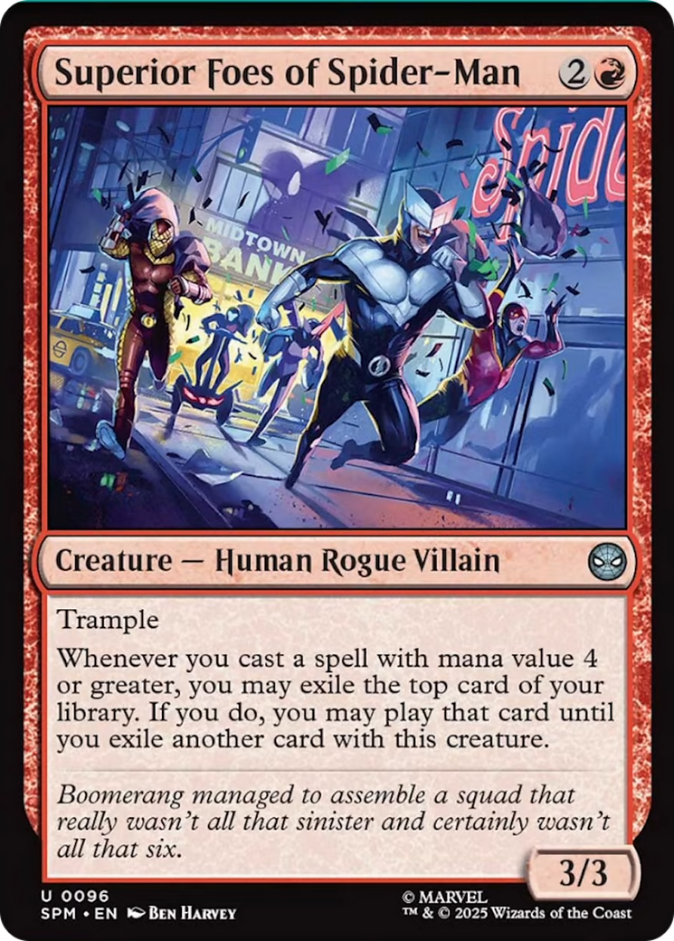 Superior Foes of Spider-Man [Marvel's Spider-Man] | Card Merchant Takapuna