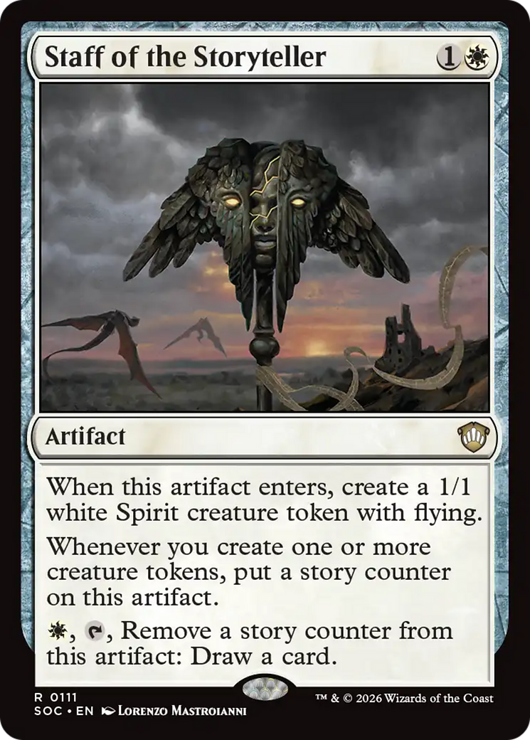 Staff of the Storyteller [Secrets of Strixhaven Commander] | Card Merchant Takapuna
