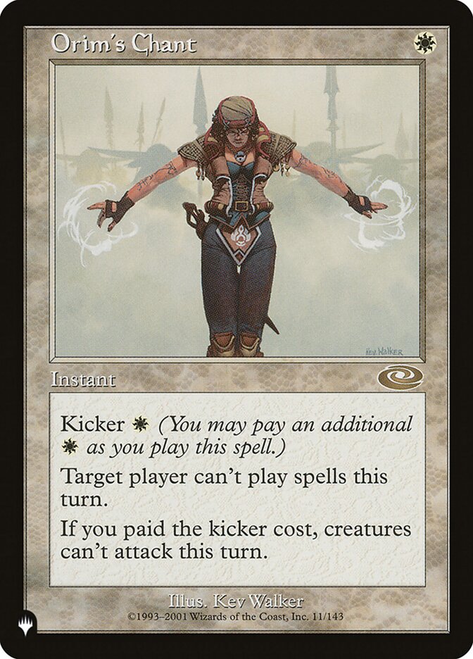 Orim's Chant [The List] | Card Merchant Takapuna