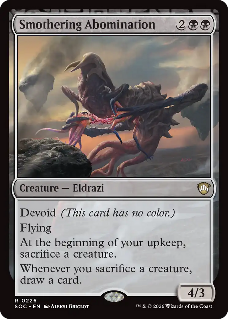 Smothering Abomination [Secrets of Strixhaven Commander] | Card Merchant Takapuna