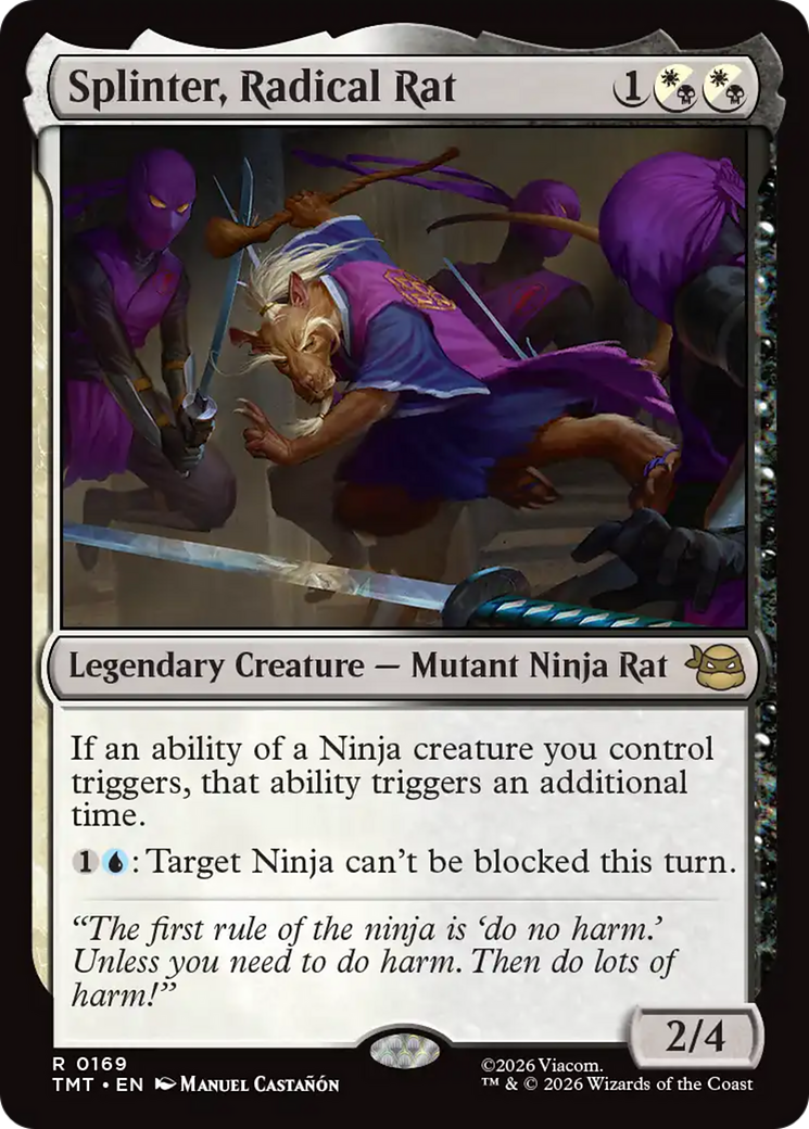 Splinter, Radical Rat [Teenage Mutant Ninja Turtles] | Card Merchant Takapuna