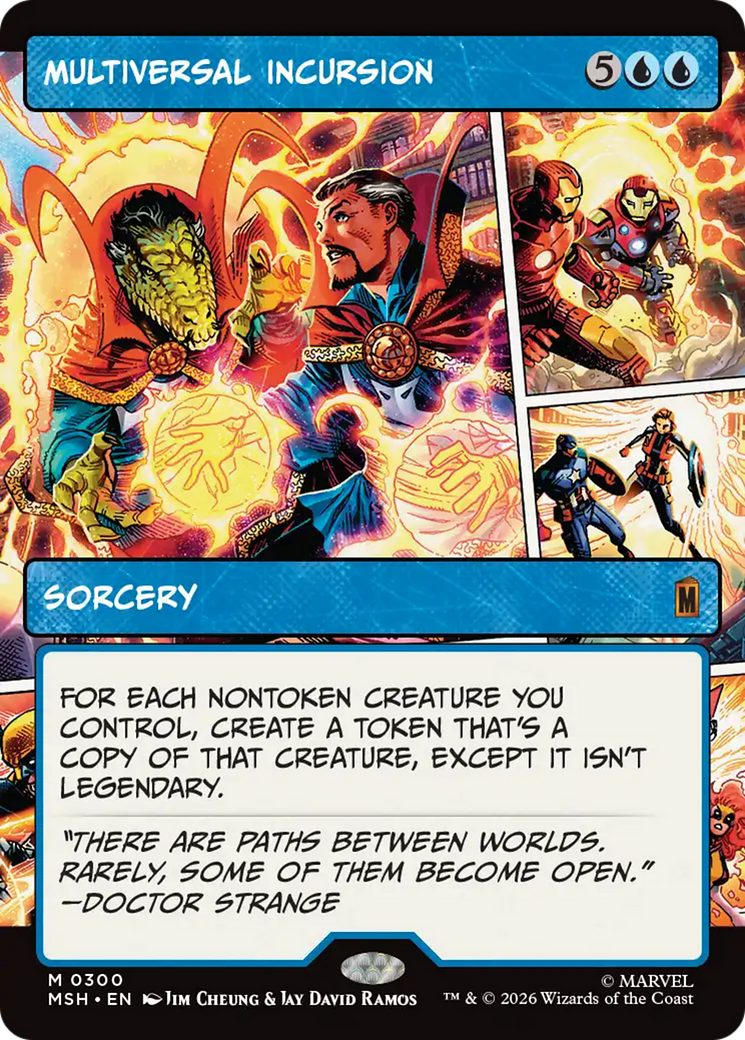 Multiversal Incursion (Borderless) [Marvel Super Heroes] | Card Merchant Takapuna