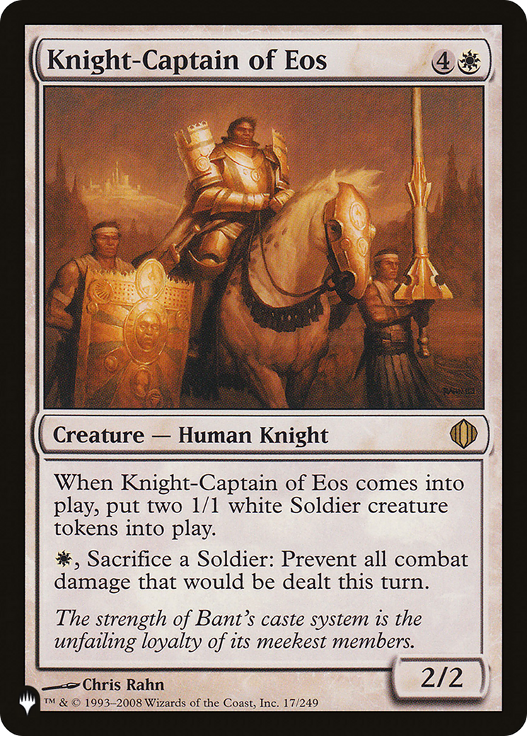 Knight-Captain of Eos [The List] | Card Merchant Takapuna