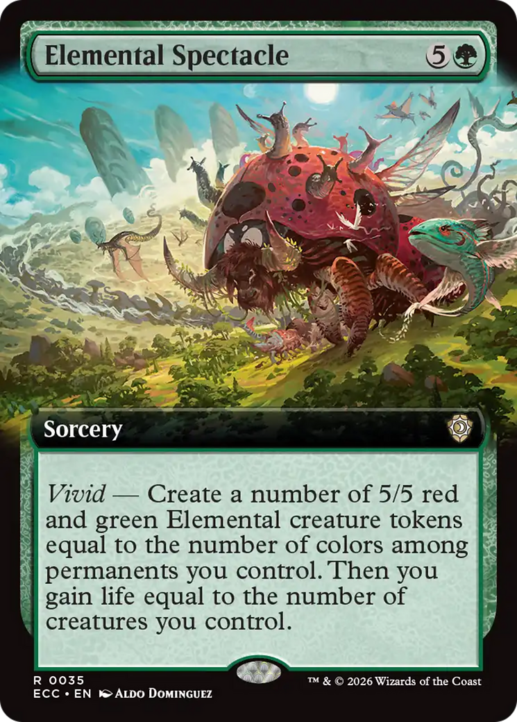 Elemental Spectacle (Extended Art) [Lorwyn Eclipsed Commander] | Card Merchant Takapuna