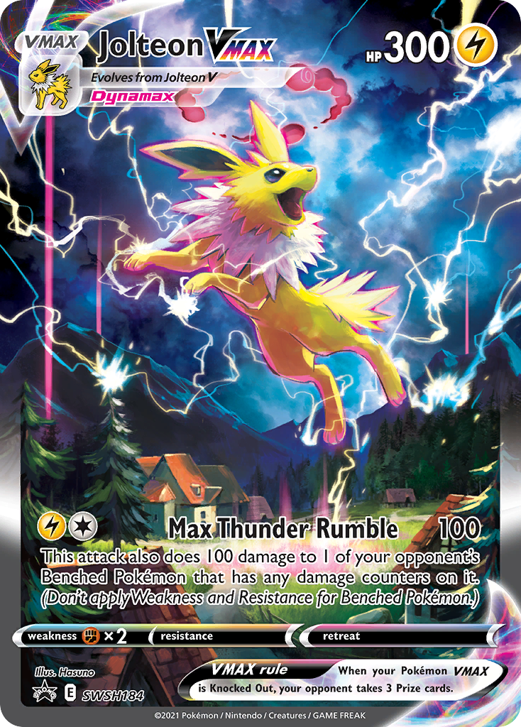 Jolteon VMAX (SWSH184) (Jumbo Card) [Sword & Shield: Black Star Promos] | Card Merchant Takapuna