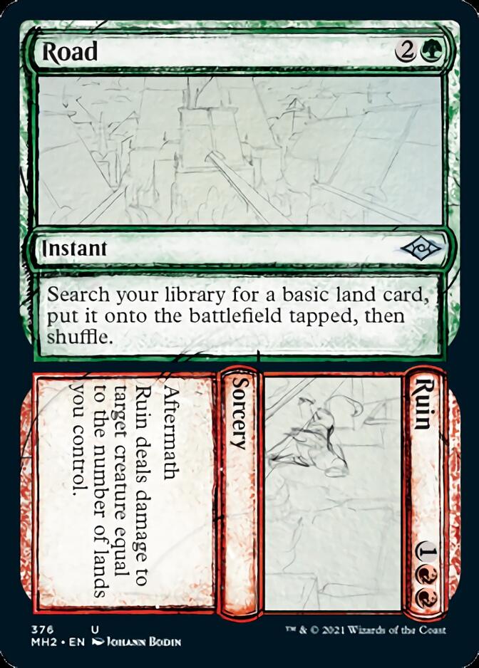 Road // Ruin (Sketch) [Modern Horizons 2] | Card Merchant Takapuna