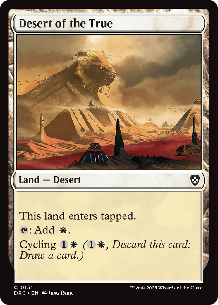 Desert of the True [Aetherdrift Commander] | Card Merchant Takapuna