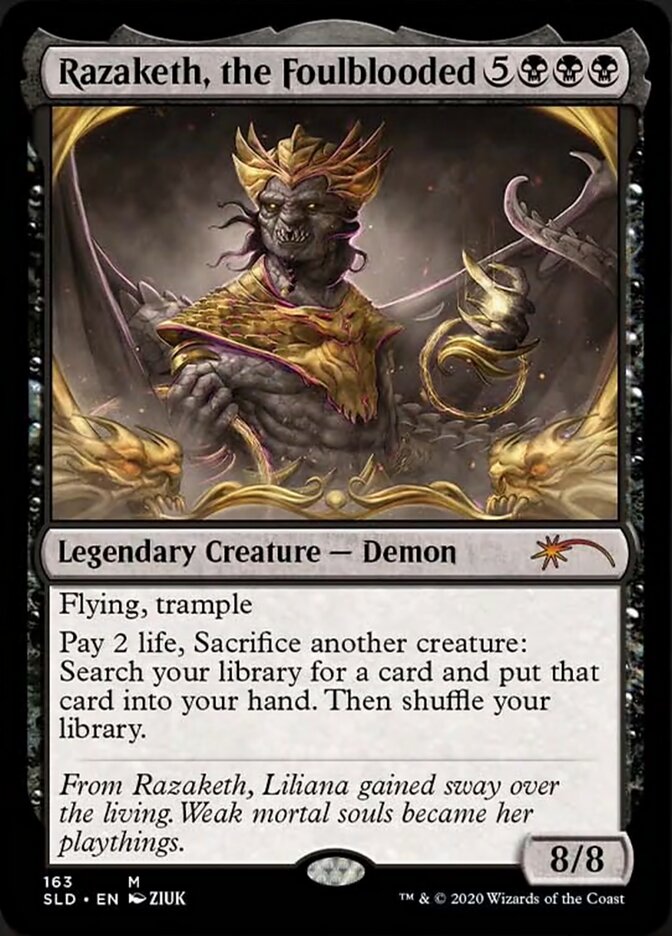 Razaketh, the Foulblooded (Foil Etched) [Secret Lair Drop Series] | Card Merchant Takapuna